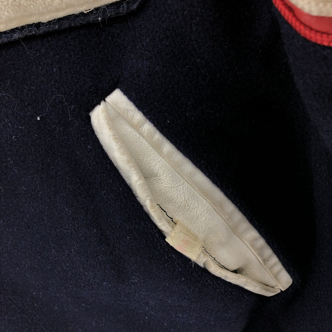 70'S Reed Leather Sleeve Wool Stadium Jacket Award Jacket Varsity Jacket Men's M Vintage /eaa405724