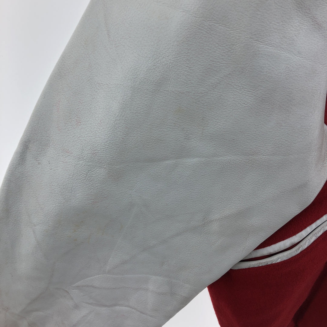 80'S BUTWIN Leather Sleeve Wool Varsity Jacket Award Jacket Varsity Jacket Made in USA Men's M Vintage /eaa405725