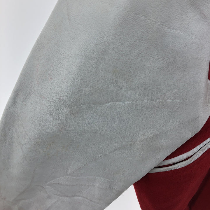 80'S BUTWIN Leather Sleeve Wool Varsity Jacket Award Jacket Varsity Jacket Made in USA Men's M Vintage /eaa405725