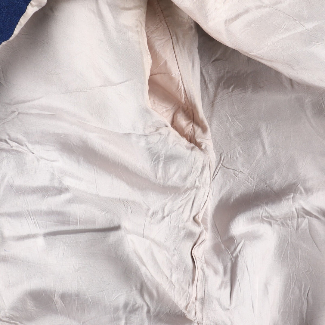 70s~ Naugalite Collared Sleeve Leather Wool Stadium Jacket Award Jacket Varsity Jacket Men's M Vintage /eaa405777