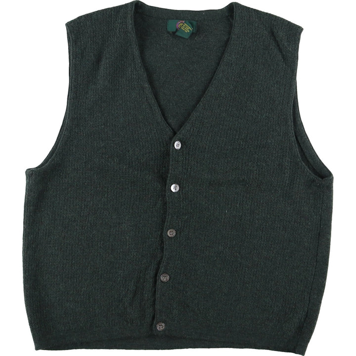 CLUB ROOM Front-opening wool knit vest, Men's L /eaa405792