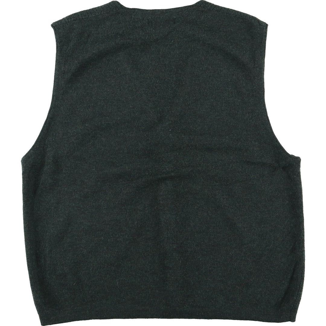 CLUB ROOM Front-opening wool knit vest, Men's L /eaa405792