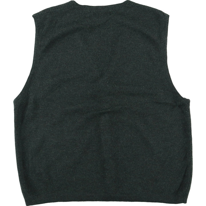 CLUB ROOM Front-opening wool knit vest, Men's L /eaa405792