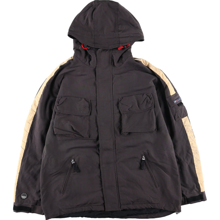Vintage 90'S Tommy Hilfiger mountain parka, men's size L Nylon Charcoal Vintage Second Hand