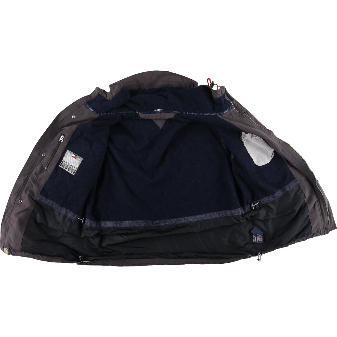 Vintage 90'S Tommy Hilfiger mountain parka, men's size L Nylon Charcoal Vintage Second Hand