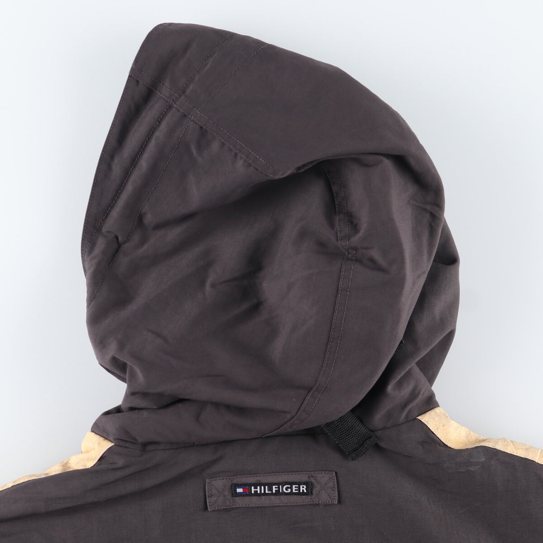 Vintage 90'S Tommy Hilfiger mountain parka, men's size L Nylon Charcoal Vintage Second Hand