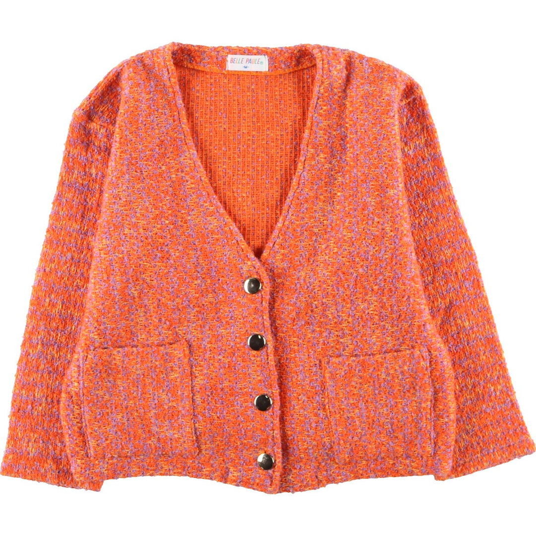 BELLE PAULE Acrylic Knit Cardigan Women's M /eaa405902