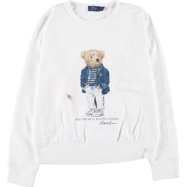 Ralph Lauren POLO RALPH LAUREN Polo Bear Print Sweatshirt Trainer Women's M /eaa405914