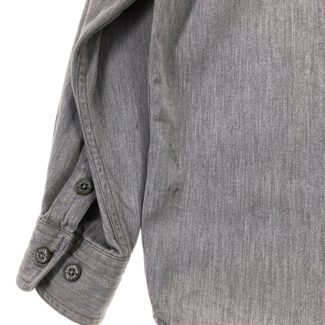 Harley-Davidson Back Logo Long Sleeve Cotton Shirt S /eaa405959