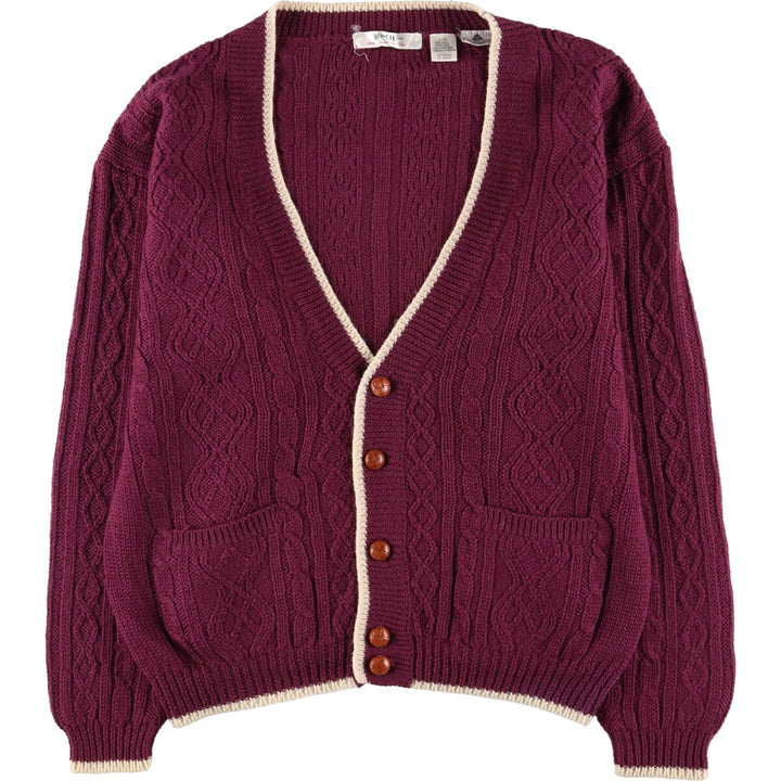 BENCH Cable Knit Wool Cardigan Women's L /eaa405977