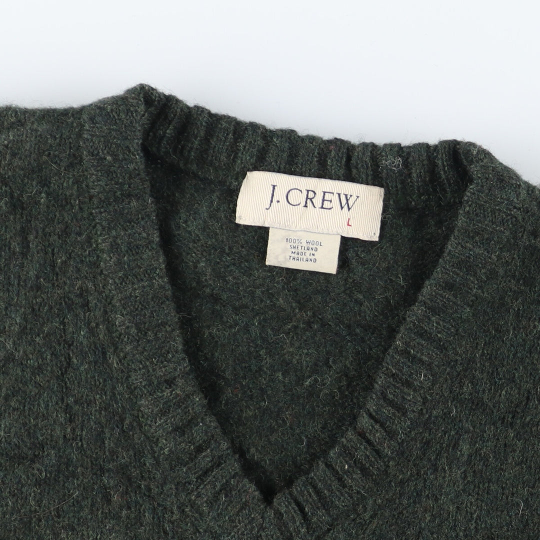 J.Crew V-neck wool knit sweater, men's L /eaa405984