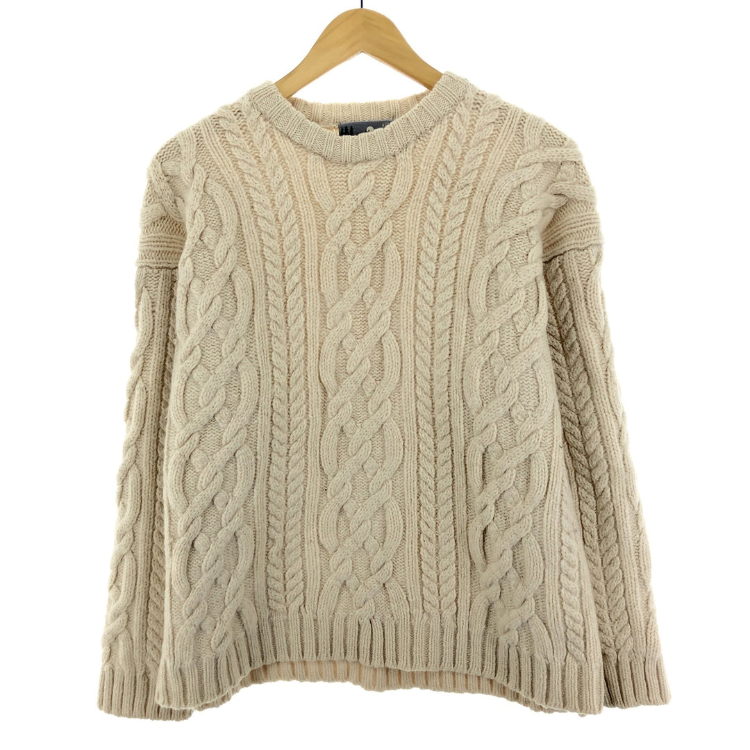 EMS Fisherman Aran Knit Sweater Women's M /eaa406258