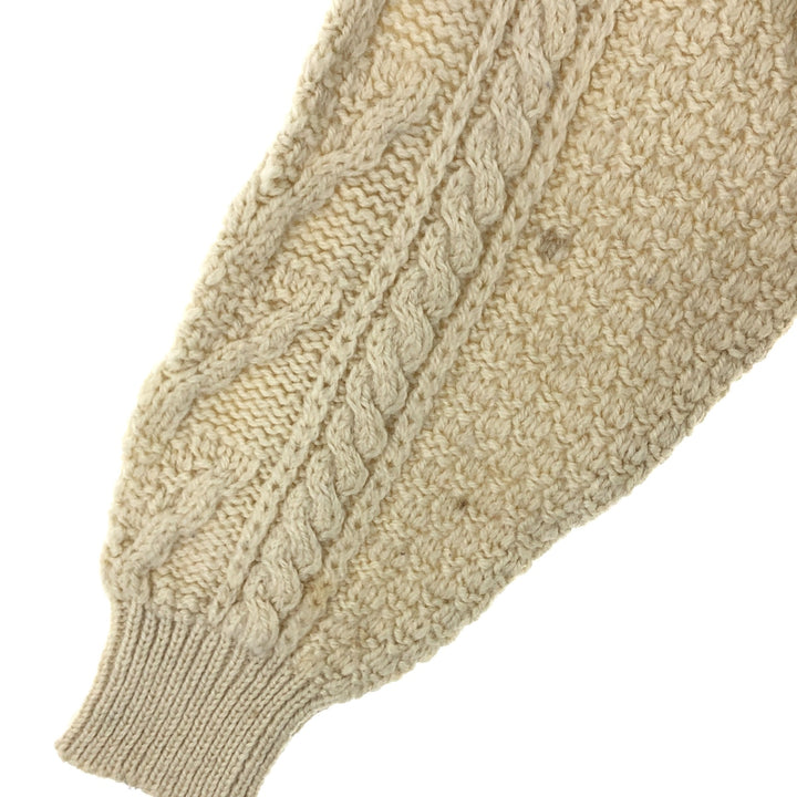 Naturally Fisherman Aran Knit Cardigan Women's L /eaa406315