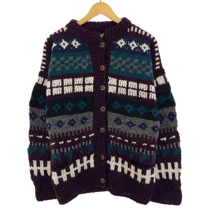 All-over print Ecuador knit cardigan, ladies' XXL /eaa406364