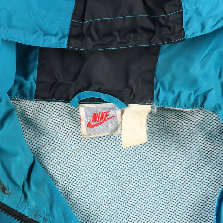 90'S Nike Silver Tag Half Zip Nylon Hoodie Men's L Vintage /eaa406437