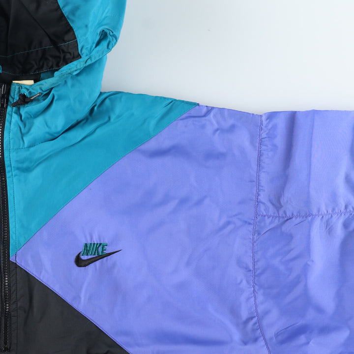 90'S Nike Silver Tag Half Zip Nylon Hoodie Men's L Vintage /eaa406437