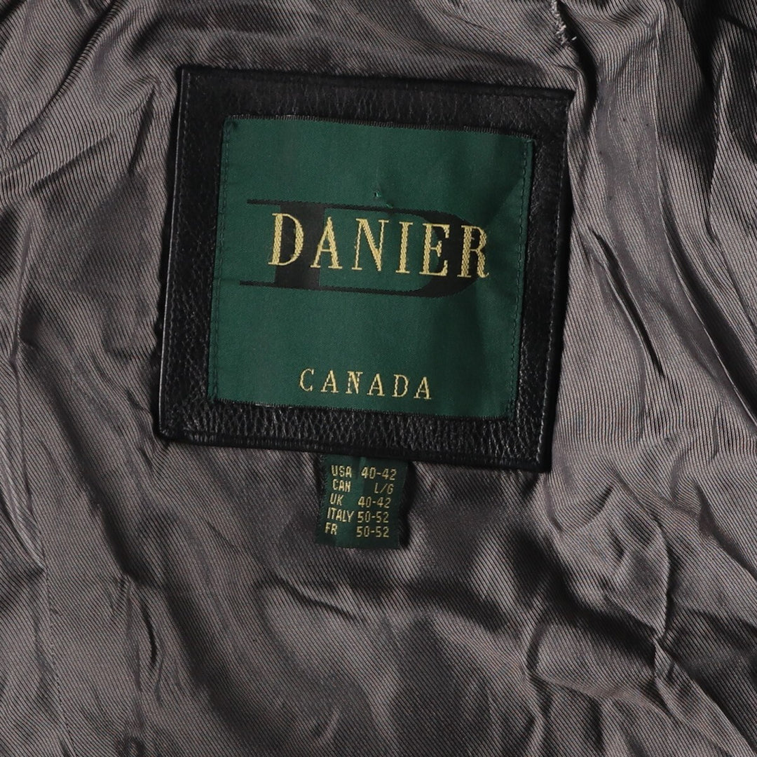 DANIER Leather Car Coat Men's XL /eaa406477