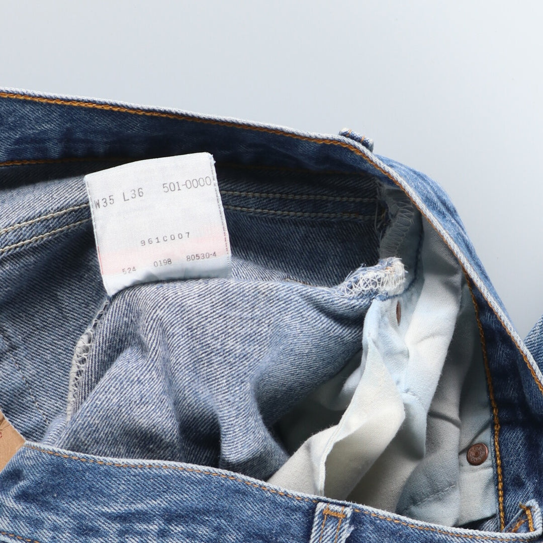 90'S Levi's 501-0000 Straight Denim Pants Made in USA Men's W35 Vintage /eaa406506