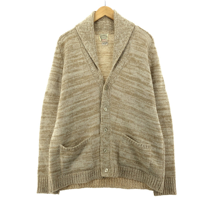 Alan Paine shawl collar wool knit cardigan made in England, men's XL, vintage /eaa406588