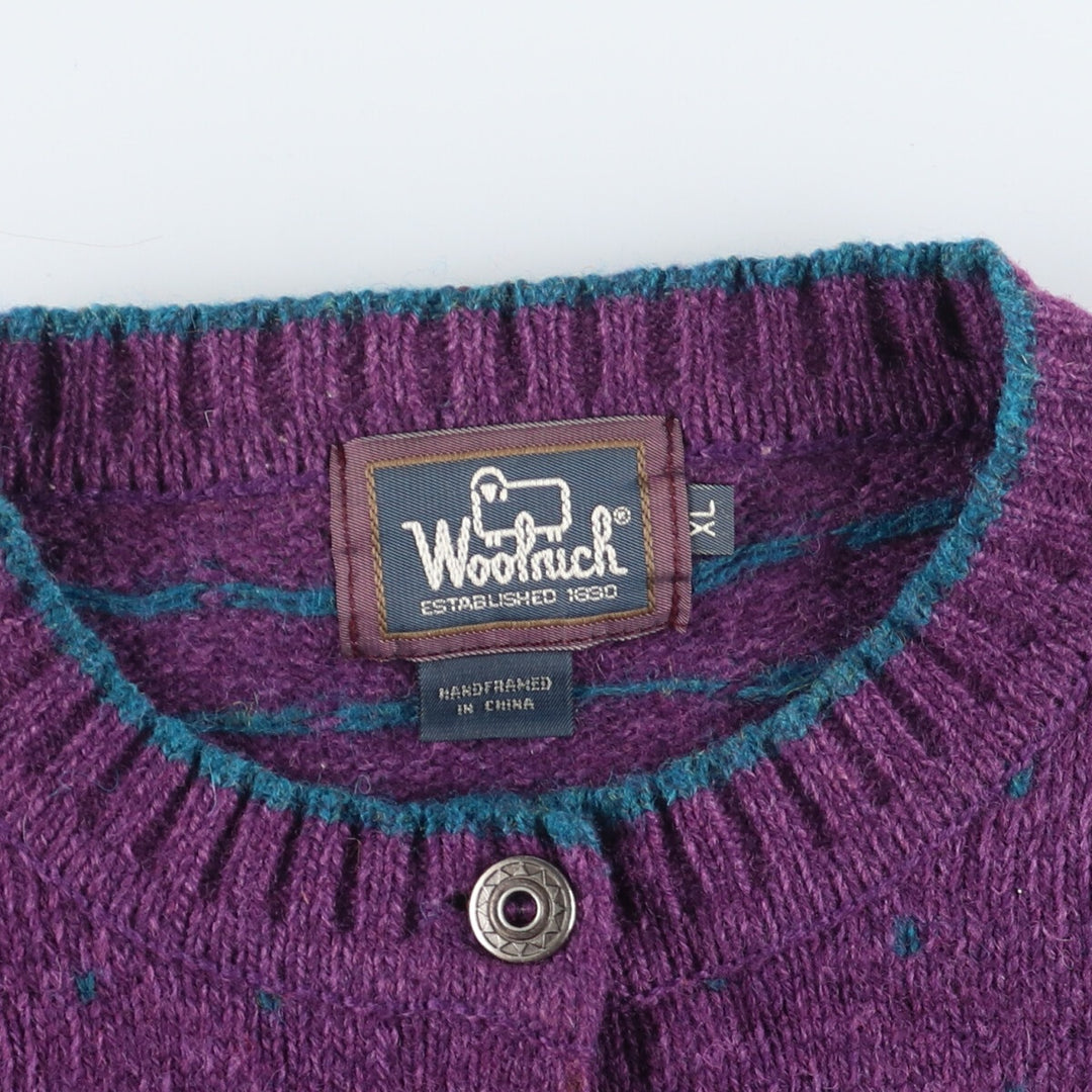 WOOLRICH Wool knit cardigan for women, XL [Eluru] /eaa406596