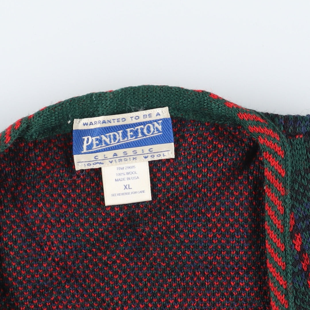 Pendleton wool knit cardigan made in the USA, women's XL [Elle] /eaa406599