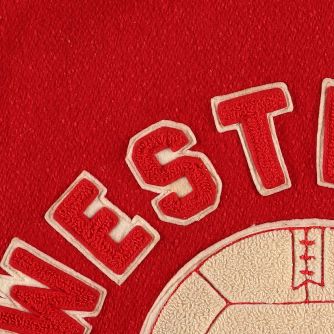 Collared, leather sleeve wool varsity jacket, award jacket, varsity jacket, men's M, vintage /eaa406610