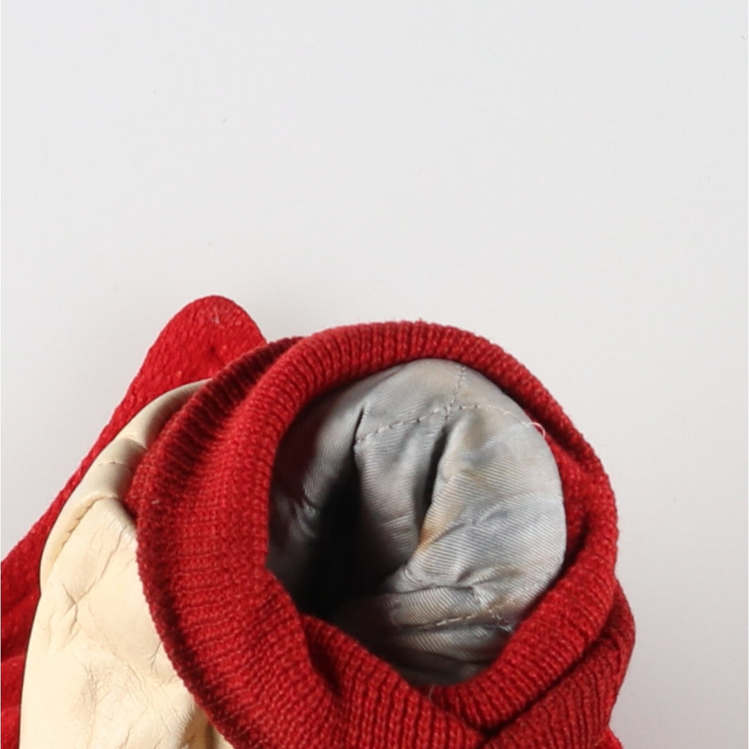 Collared, leather sleeve wool varsity jacket, award jacket, varsity jacket, men's M, vintage /eaa406610