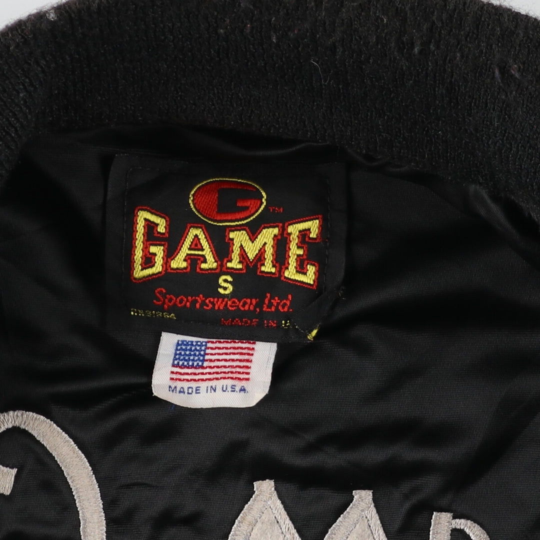 GAME Wool Stadium Jacket Award Jacket Varsity Jacket Made in USA Men's M /eaa406611