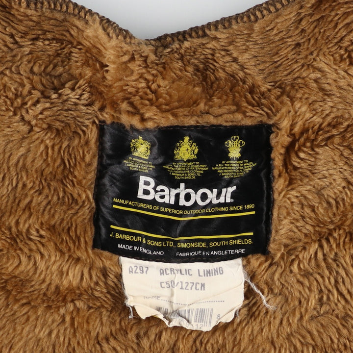 80s-90'S Barbour A297 ACRYLIC LINING Former 3 Warrant Pile Liner Vest Made in England C50/50" Men's XXL /eaa406668