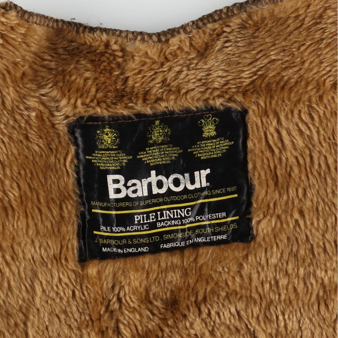 90'S Barbour PILE LINING pile liner vest made in England, men's XL, vintage /eaa406672