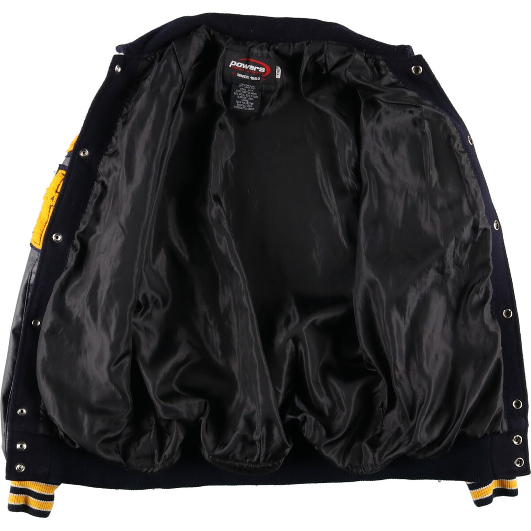 POWERS Collared Wool Stadium Jacket Award Jacket Varsity Jacket Men's M /eaa406803