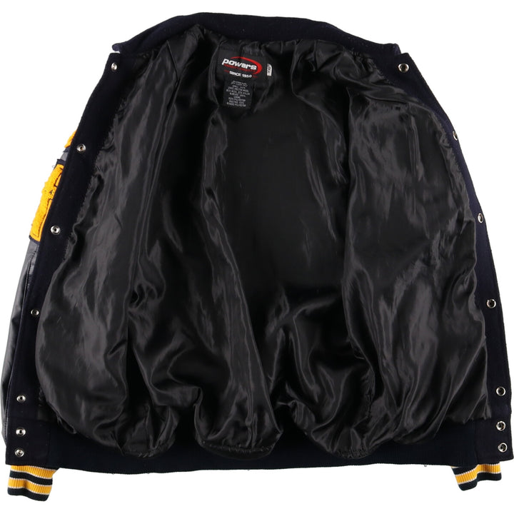 POWERS Collared Wool Stadium Jacket Award Jacket Varsity Jacket Men's M /eaa406803