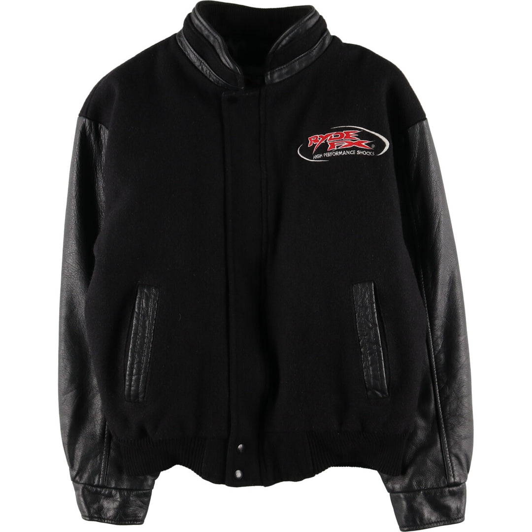 UNKNOWN Leather Sleeve Wool Varsity Jacket Award Jacket Varsity Jacket Made in Canada Men's L /eaa406807