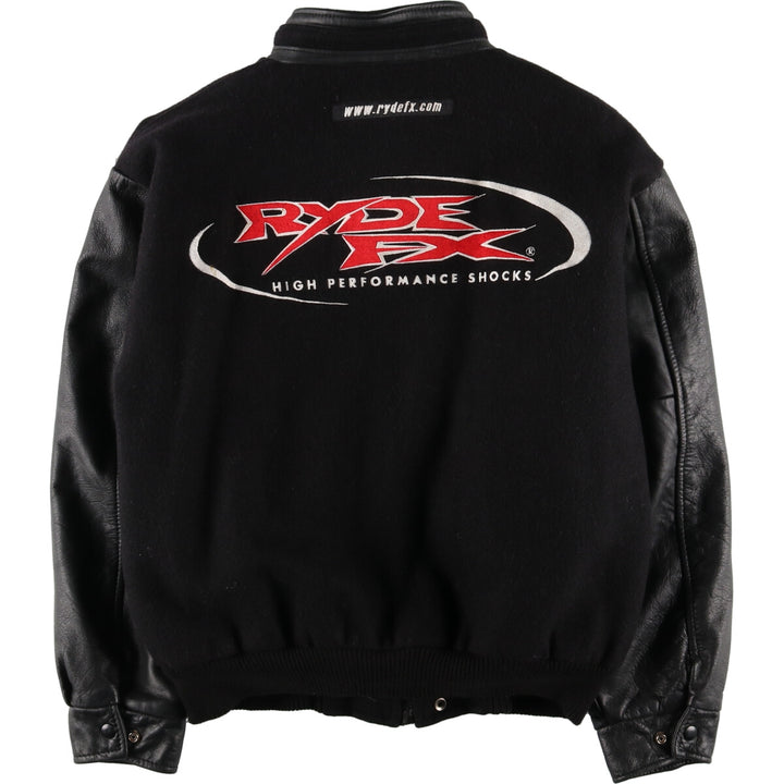 UNKNOWN Leather Sleeve Wool Varsity Jacket Award Jacket Varsity Jacket Made in Canada Men's L /eaa406807