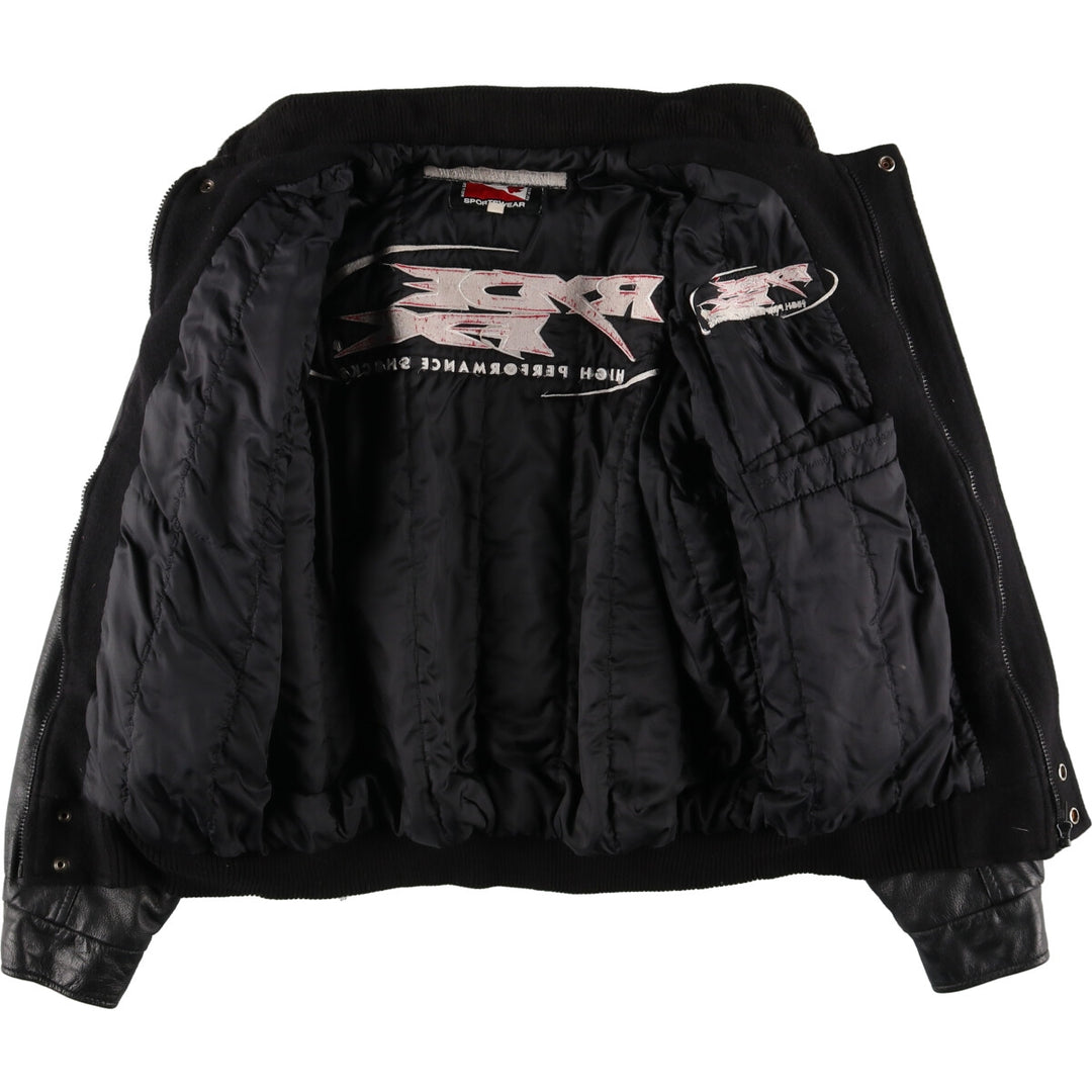 UNKNOWN Leather Sleeve Wool Varsity Jacket Award Jacket Varsity Jacket Made in Canada Men's L /eaa406807