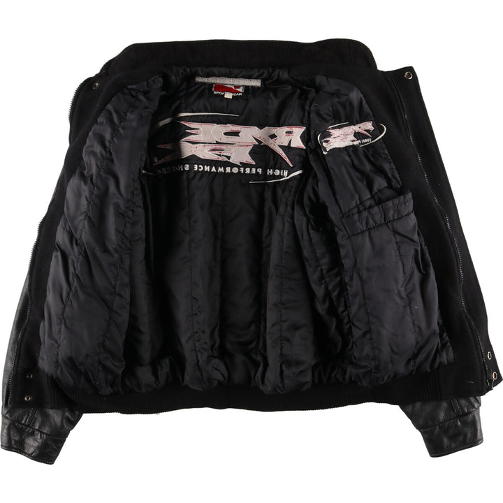 UNKNOWN Leather Sleeve Wool Varsity Jacket Award Jacket Varsity Jacket Made in Canada Men's L /eaa406807