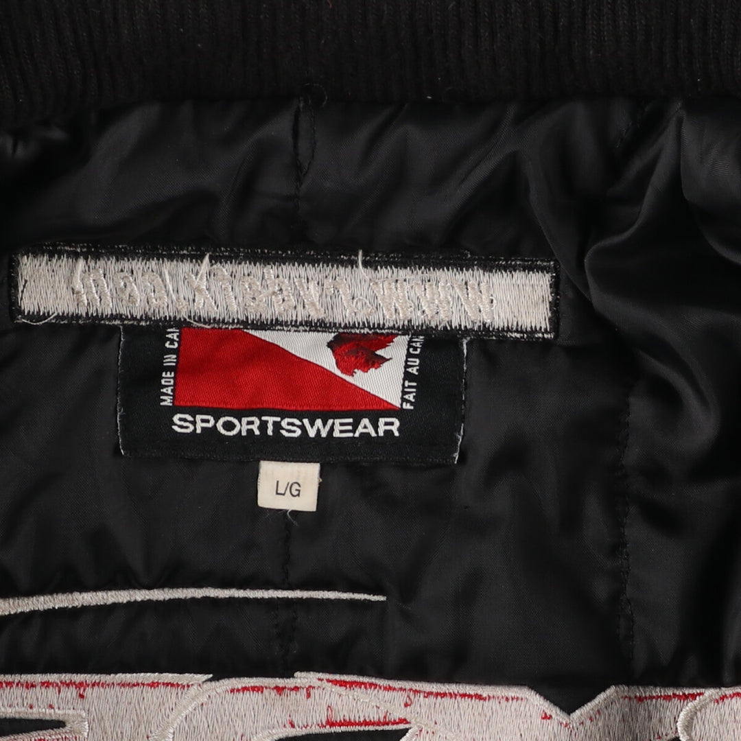 UNKNOWN Leather Sleeve Wool Varsity Jacket Award Jacket Varsity Jacket Made in Canada Men's L /eaa406807