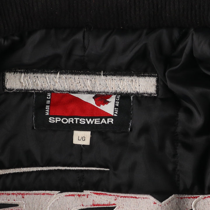 UNKNOWN Leather Sleeve Wool Varsity Jacket Award Jacket Varsity Jacket Made in Canada Men's L /eaa406807