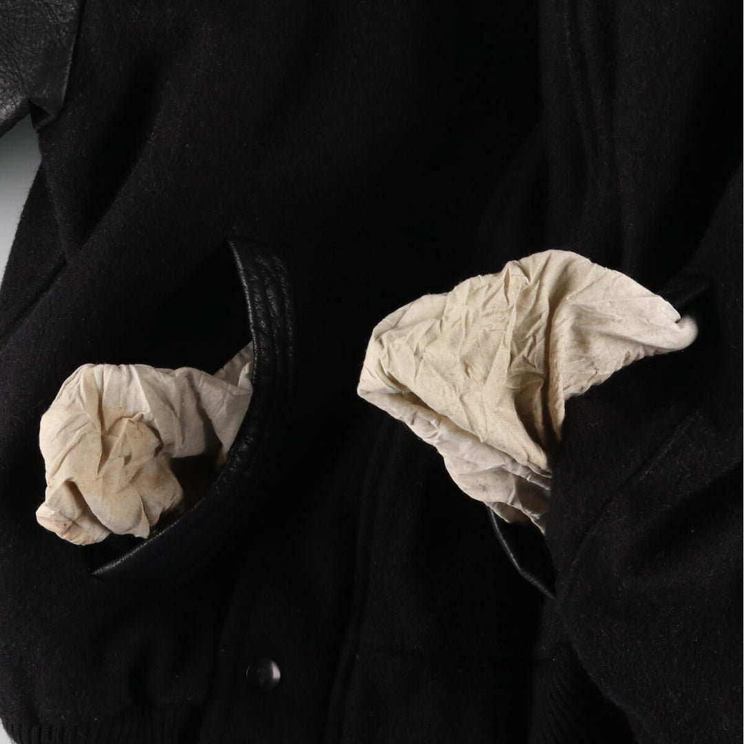 UNKNOWN Leather Sleeve Wool Varsity Jacket Award Jacket Varsity Jacket Made in Canada Men's L /eaa406807
