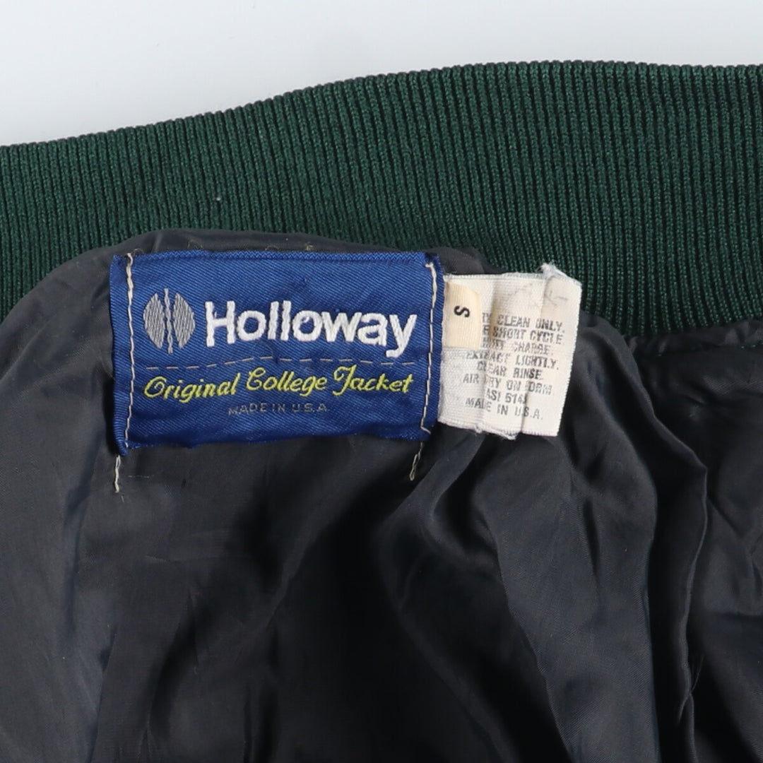 80'S Holloway Wool Stadium Jacket Award Jacket Varsity Jacket Made in USA Men's S Vintage /eaa406821