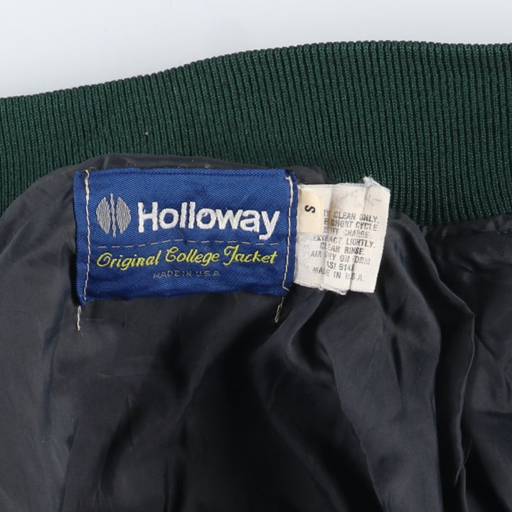 80'S Holloway Wool Stadium Jacket Award Jacket Varsity Jacket Made in USA Men's S Vintage /eaa406821