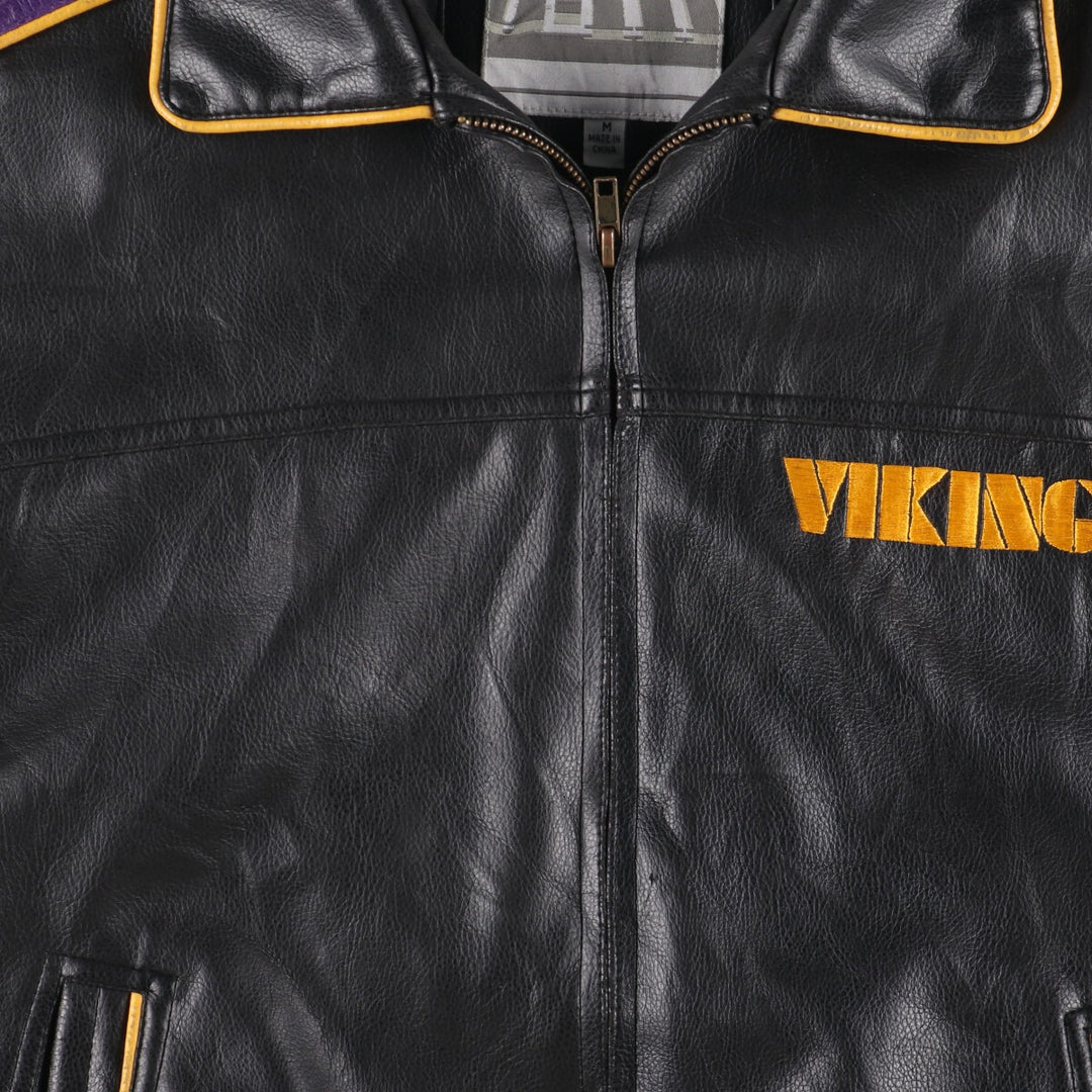 G-3 NFL MINNESOTA VIKINGS Minnesota Vikings Faux Leather Jacket Men's M /eaa406908