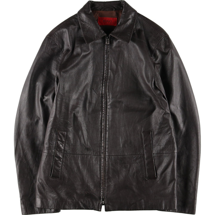 HUGO BOSS Leather Blouson Type Men's M /eaa406933