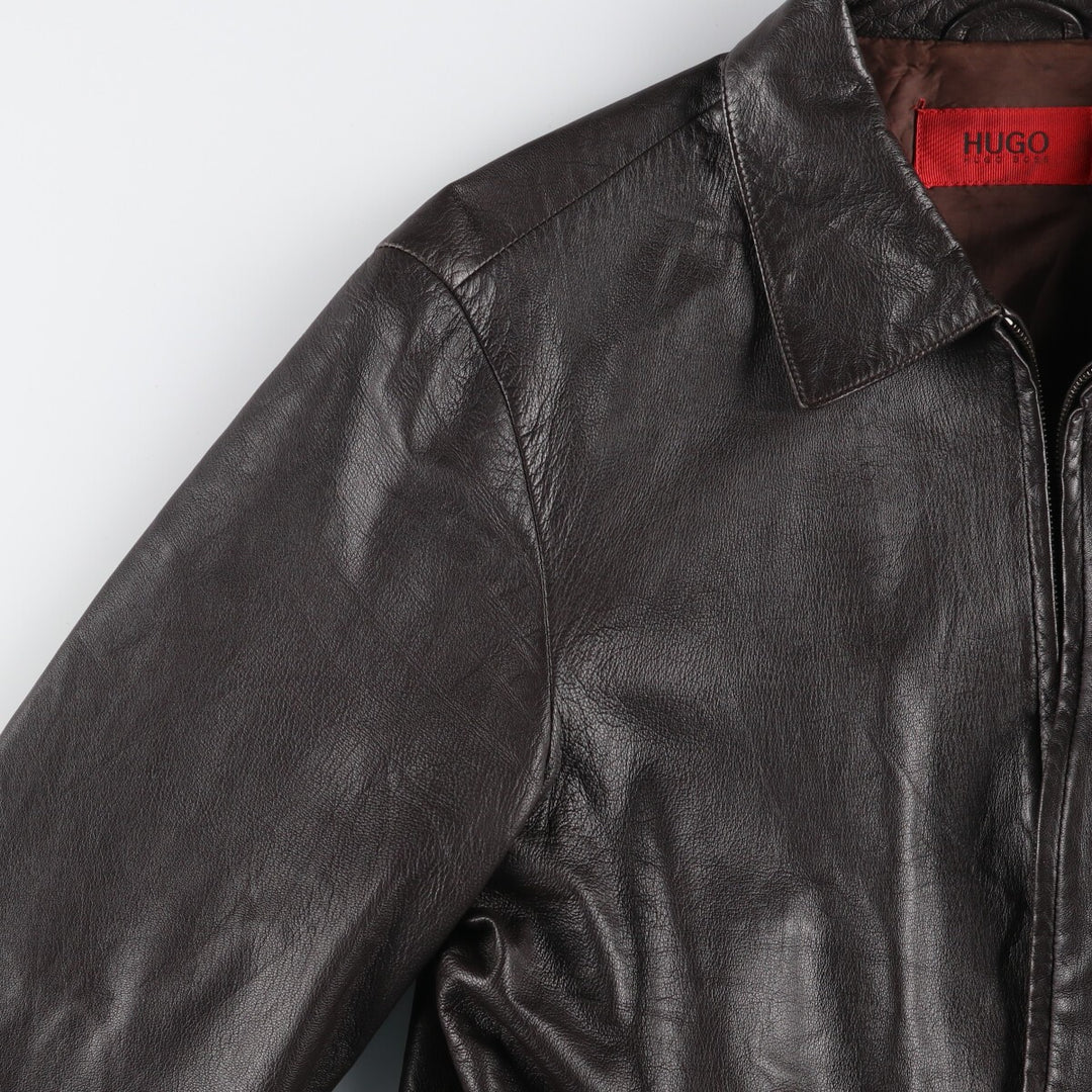 HUGO BOSS Leather Blouson Type Men's M /eaa406933