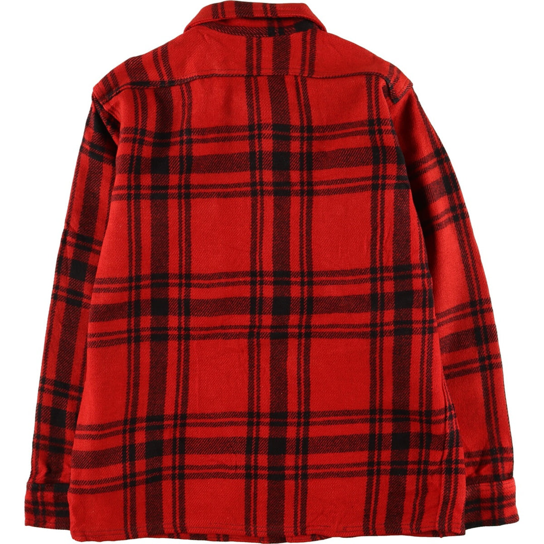 70'S BEMIDJI Check Pattern Wool Jacket Men's M Vintage /eaa406944