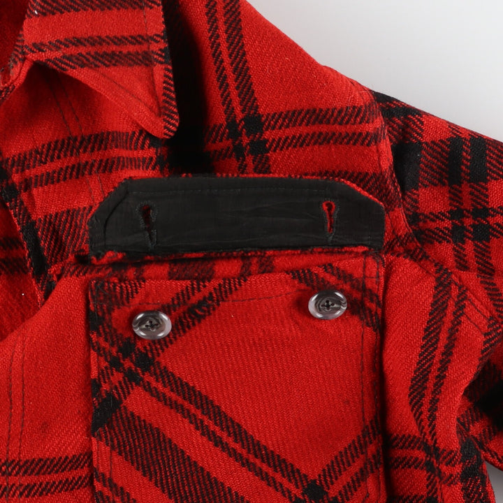 70'S BEMIDJI Check Pattern Wool Jacket Men's M Vintage /eaa406944