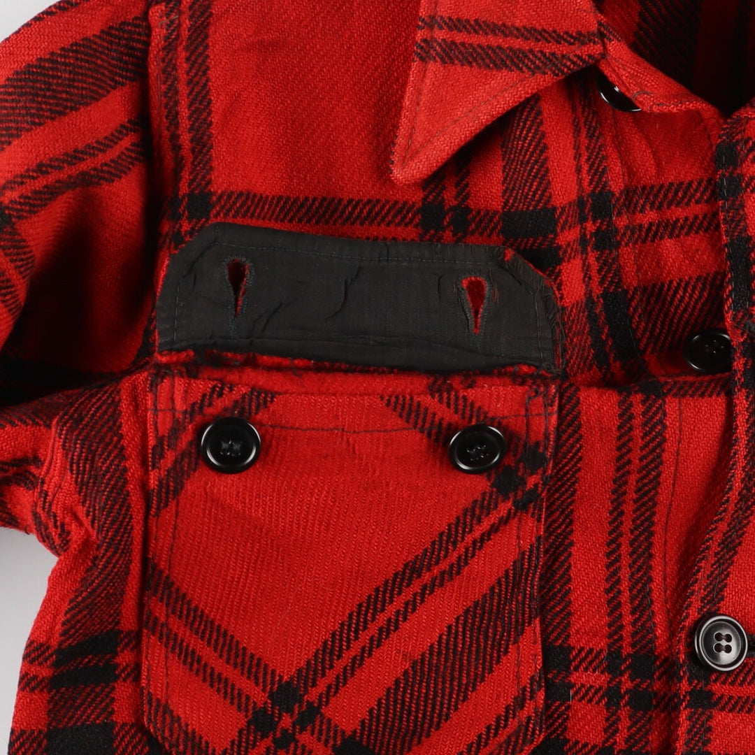 70'S BEMIDJI Check Pattern Wool Jacket Men's M Vintage /eaa406944