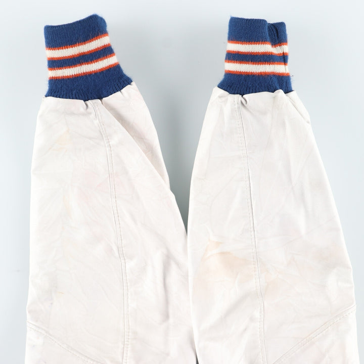 SPORTS PLUS Sailor collar hooded leather sleeve wool varsity jacket award jacket varsity jacket women's M /eaa406981