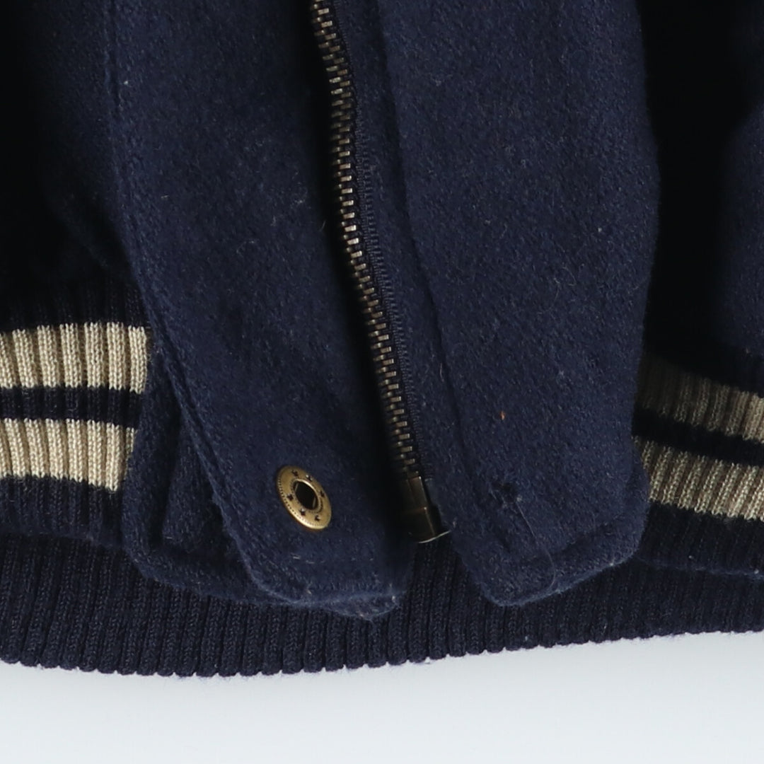 LIMITED Collared Leather Sleeve Wool Stadium Jacket Award Jacket Varsity Jacket Women's XL /eaa406982