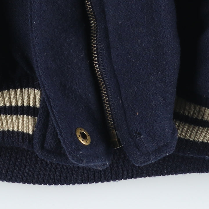 LIMITED Collared Leather Sleeve Wool Stadium Jacket Award Jacket Varsity Jacket Women's XL /eaa406982